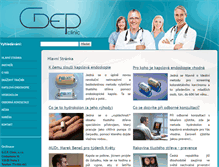 Tablet Screenshot of gepclinic.cz